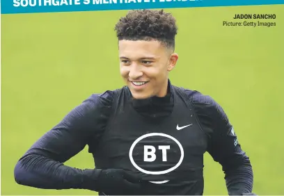  ?? Picture: Getty Images ?? JADON SANCHO