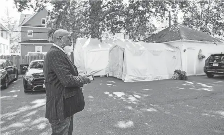  ?? PHOTOS BY JARRAD HENDERSON/ USA TODAY ?? “I knew I needed to help these families,” says John B. Houston of Cushnie- Houston Funeral home in Orange, N. J., one of three funeral homes he directs. “This is my calling. What I’m supposed to do. It’s not easy.”