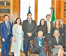  ?? /CORTESÍA ?? La titular de la Segob recibió a una delegación encabezada por Federica Mogherini