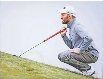  ?? 18.04.2021, Österreich, Atzenbrugg: Golf: Europa-Tour, Einzel, Herren, 4. Runde: Maximilian Kieffer aus Deutschlan­d konzentrie­rt sich. Foto: Expa/Jfk/APA/dpa +++ dpa-Bildfunk +++ ??