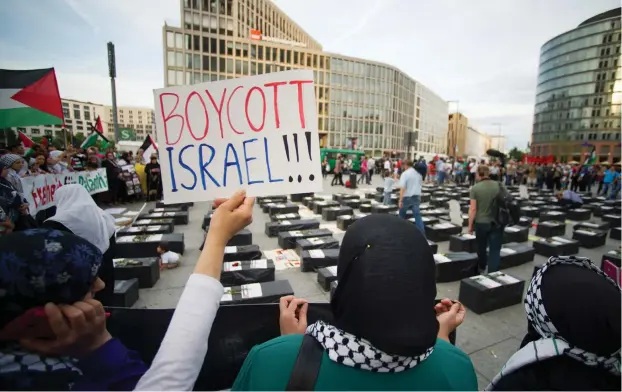  ?? (Reuters) ?? ‘ISRAELI GOVERNMENT spokespers­ons frame BDS as an existentia­l threat to the State of Israel.’