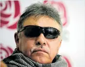  ??  ?? ‘Jesús Santrich’, líder de la exguerrill­a Farc.