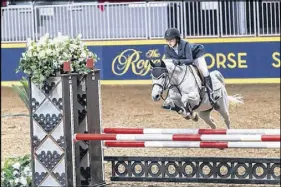  ?? SUBMITTED PHOTO ?? Makayla Clarke rides Twisted to a win in a $5,000 event at the Royal Agricultur­al Winter Fair in Toronto on Nov. 5.