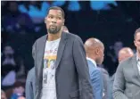  ?? FE ?? Kevin Durant firmó por cuatro años y 164 millones de dólares con los Nets.