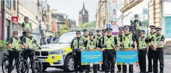  ??  ?? Crime crackdown
Police Scotland are leading the community partnershi­p