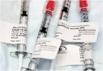  ??  ?? Sure shot... trials have shown that the Pfizer jab has been found to be still effective against both new Covid strains found in the UK and in South Africa