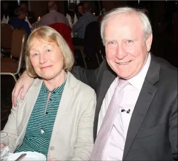  ??  ?? Dolores and Michael O’Leary from Glynn at the annual dinner and prize giving organised by The Slaney Holstein Friesian Cattle Breeders in The Riverbank House Hotel on Saturday night.