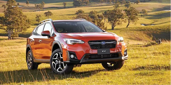 ?? PHOTOS: SUBARU ?? OFF THE BEATEN TRACK: The new MY18 Subaru XV offers a Toyota Prado-matching 220mm of ground clearance plus a smart X-Mode for traction on slippery surfaces.