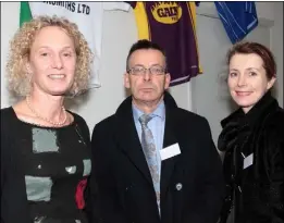  ??  ?? Hillary Codd of AIB, John Lambert and Pauline Power.