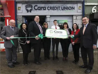  ?? Photograph by John Reidy ?? Director John O’Connor with Siobhán Donnelly, Patrick Burke, Hannah Maunsell, Philip O’Connor, branch manager Helen Geary, Suzanne Ennis and Pa Laide, CEO.