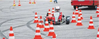  ?? FOTO: PM ?? Zum Sommerfest des Automobilc­lubs Tuttlingen im ADAC ging es auf die Kartbahn nach Rottweil.