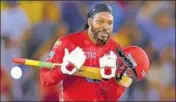  ?? PTI ?? Chris Gayle leads the pack chasing big bucks in T20 leagues.