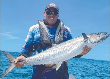  ?? ?? Dave McDonald had a great day off the Gold Coast landing this impressive Spanish mackerel Picture: Supplied