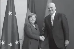  ??  ?? Edi Rama dhe kancelarja Angela Merkel