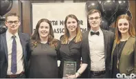  ?? SUBMITTED PHOTO ?? UPEI’s Team 1: Alex Dunne, Sydney Gallant, Kate Kinsman, Andrew Chapman, and Mary Whitrow, took second place in the Alberta Not-For-Profit Associatio­n Case Competitio­n.