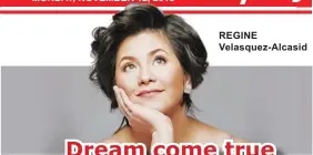  ??  ?? REGINE Velasquez-Alcasid