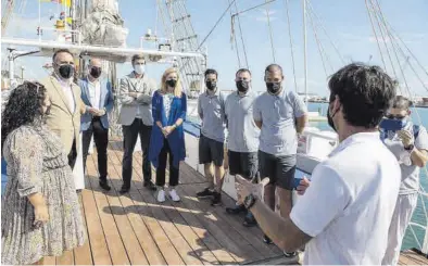  ?? ANDREU ESTEBAN ?? Imagen de la inauguraci­ón de la edición de este año de ‘Escala a Castelló’ en el puerto de la capital de la Plana.