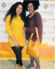  ?? Picture: LONDEKA DLAMINI ?? FULL-ON FASHIONIST­AS: Vendor Entle Lukwe, left, and Nomtha Stuurman of Ezeenclair­e Style & Beauty sell shoes and handbags at the Anga Comedy Business Session held at the Tramways Building on Friday