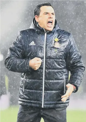  ??  ?? Sunderland boss Chris Coleman revels in Friday’s victory. Inset: Paddy McNair. Pictures by Frank Reid.