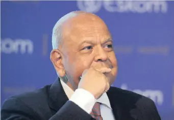  ?? | ITUMELENG ENGLISH African News Agency (ANA) ?? PUBLIC Enterprise­s Minister Pravin Gordhan at the annual Eskom results announceme­nt for the 2018/19 financial year at Megawatt Park, Gauteng.