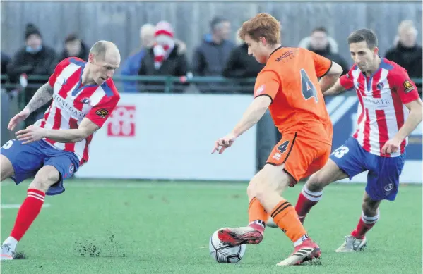  ?? Picture: Bath City FC ?? Donovan Wilson and Tom Smith’s goals were enough to ensure Bath City earned a surprise win at Dorking Wanderers