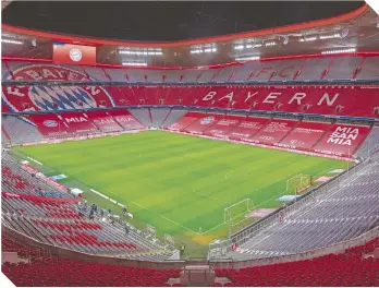  ?? / FOTO: @BAYERN ?? El estadio del Bayern Múnich recibirá algunos partidos del torneo continenta­l.