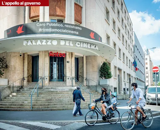  ?? (foto Passaro/Fotogramma) ?? A rischio Il palazzo del cinema in piazza Venticinqu­e Aprile potrebbe non riaprire neppure nella data fissata del 15 giugno