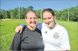  ?? KIRK STARRATT ?? Valley United Girls Under-15 AAA head coach Dara Ramirez and her players, including goal scorer Juliette Lazaric, were proud to be part of the Gunn Baldursson Memorial Soccer Tournament.