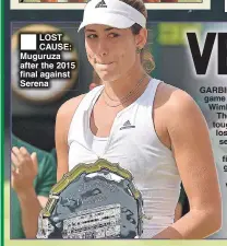  ??  ?? LOST CAUSE: Muguruza after the 2015 final against Serena