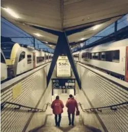  ?? FOTO JIMMY KETS ?? Treinstaki­ng in het station van Charleroi.