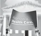  ?? STEPHANIE SCARBROUGH/AP ?? Abortion rights demonstrat­ors rally outside the U.S. Supreme Court on June 24.