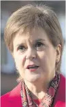  ??  ?? NEW VOTE Nicola Sturgeon