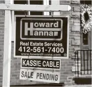  ?? Gene J. Puskar / Associated Press ?? Stay-at-home orders have made it more difficult for the real estate market.