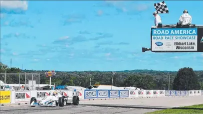  ??  ?? Matthew Brabham drives to victory at Elkhart Lake, Wisconsin, USA last week.