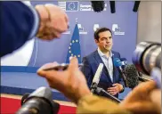  ?? GEERT VANDEN WIJNGAERT / ASSOCIATED PRESS 2015 ?? Alexis Tsipras’ term was largely defined by economic hardship and a slow recovery after an internatio­nal bailout.