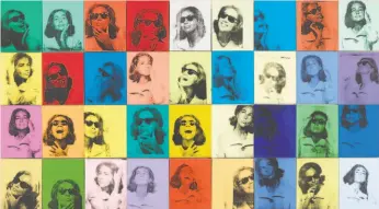  ?? Robert Gerhardt and Denis Y. Suspitsyn / Artists Rights Society ?? “Ethel Scull 36 Times” will be among Andy Warhol’s pieces at SFMOMA.