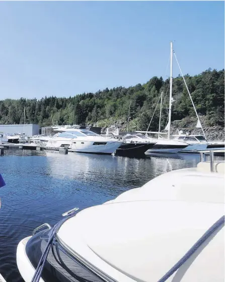  ?? FOTO: MORTEN LIE-HAGEN ?? oss på Wector Yachting, sier Thor R Nilsen. Han vil nå la eksperter fastslå hva støvet egentlig inneholder.