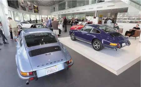  ??  ?? Right: An official Porsche Classic Partner, Porsche South Bay presented a handful of top-notch oldies