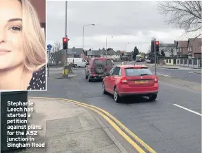  ??  ?? Stephanie Leech has started a petition against plans for the A52 junction in Bingham Road