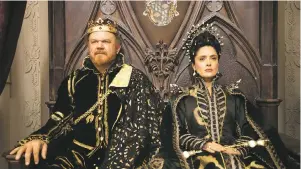  ??  ?? The reigns must fall: John C. Reilly and Salma Hayek