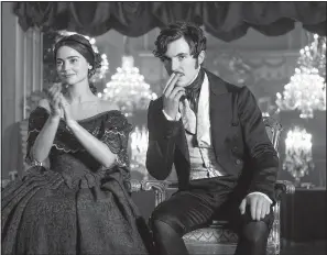  ??  ?? Victoria returns to Masterpiec­e on AETN and PBS at 8 p.m. today. The series stars Jenna Coleman and Tom Hughes as Queen Victoria and her beloved consort, Prince Albert.