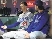  ?? Wally Skalij Los Angeles Times ?? WALKER BUEHLER, left, was a Cy Young candidate in 2021. But the Dodgers’ rotation lacks depth.