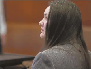  ?? HERALD POOL PHOTOS ?? MOTION: Rachelle D. Bond, above, appears in Suffolk Superior Court for pre-trial motions, before Judge Christine Roach, below, yesterday. Bond is accused of helping her boyfriend dispose of her dead 2-year-old daughter’s body.