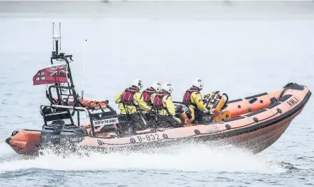  ??  ?? &gt; An Atlantic Class 85 RNLI Lifeboat (Porthcawl) based on the design by Atlantic College and used around the world