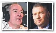  ??  ?? TENSIONS RISING: Gerard Whateley and Michael Clarke are embroiled in a public debate over Australia’s culture.