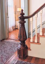  ??  ?? The staircase newel is the capstan from Captain Stannard's own ship.