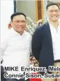  ??  ?? MIKE Enriquez, Melo Connie Sison, Susan