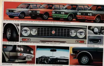  ??  ?? Fiat 131 Abarth Rally sales brochure