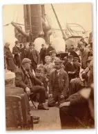  ??  ?? Despite these passengers’ smiles, a voyage in the 1880s could be risky