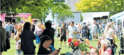  ?? Photo / Supplied ?? Crowds gathered at Selwyn Park for the 23rd Te Awamutu Annual Craft Fair.